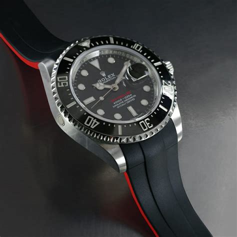 rolex deepsea rubber strap price|rolex deep sea sea dweller straps.